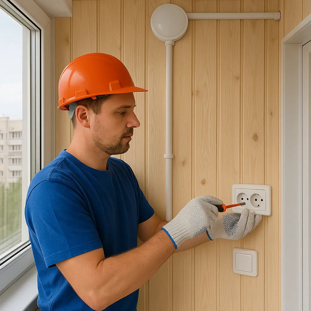 Електрика балконів і лоджій замовити в Києві 4